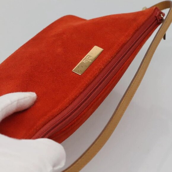 GUCCI Accessory Pouch Suede Orange 039 1103 Auth - Picture 10 of 16